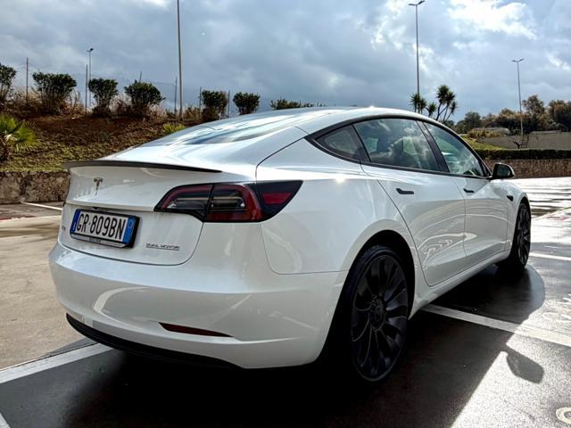 TESLA Model 3 PERFORMANCE NAVI+PELLE+PINZE ROSSE+SPOILER