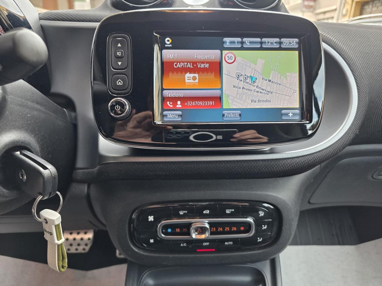 Smart ForTwo 1000 cc Turbo Autom. Prime+Led Diurni+Navy+Pelle...