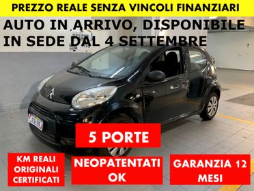 Citroen C1 *PREZZO REALE* 1.0 68 CV 5 PORTE GARANZIA 12 MESI NEOPATENTATI OK
