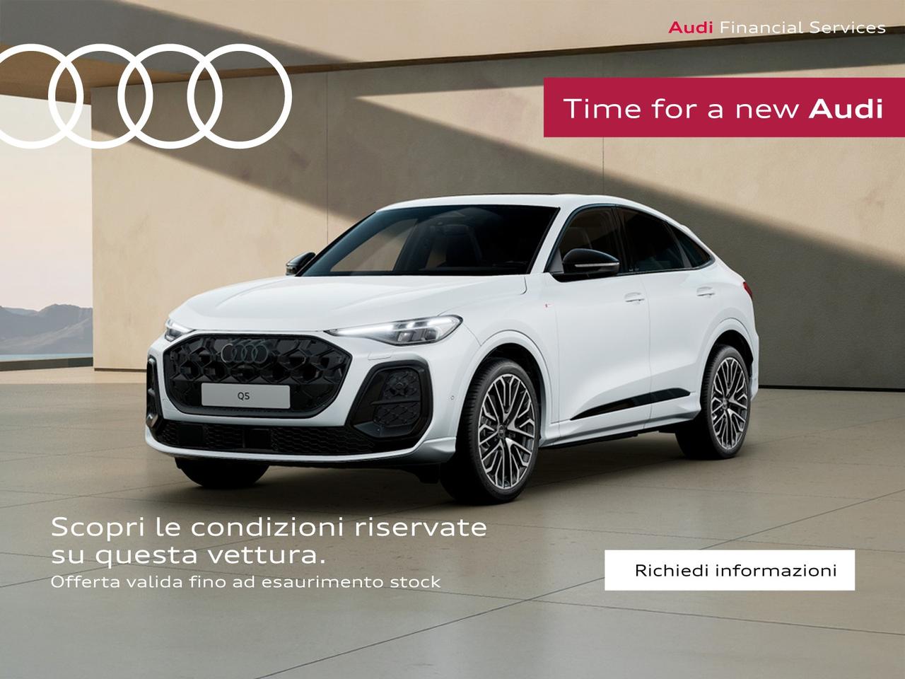 Audi Q5 sportback 2.0 tdi mhev+ s line edition quattro 204cv s-tronic