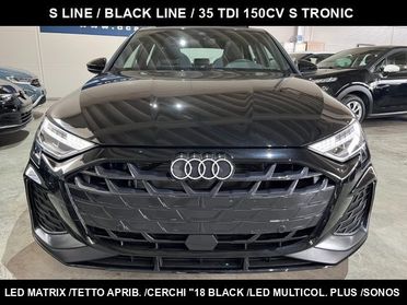 AUDI A3 SPB 35TDI S line"18 Sline BLACK L/MATRIX/TETTO APR