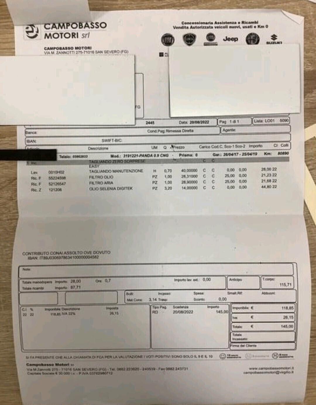 Fiat Panda 0.9 TwinAir Turbo Natural Power Easy