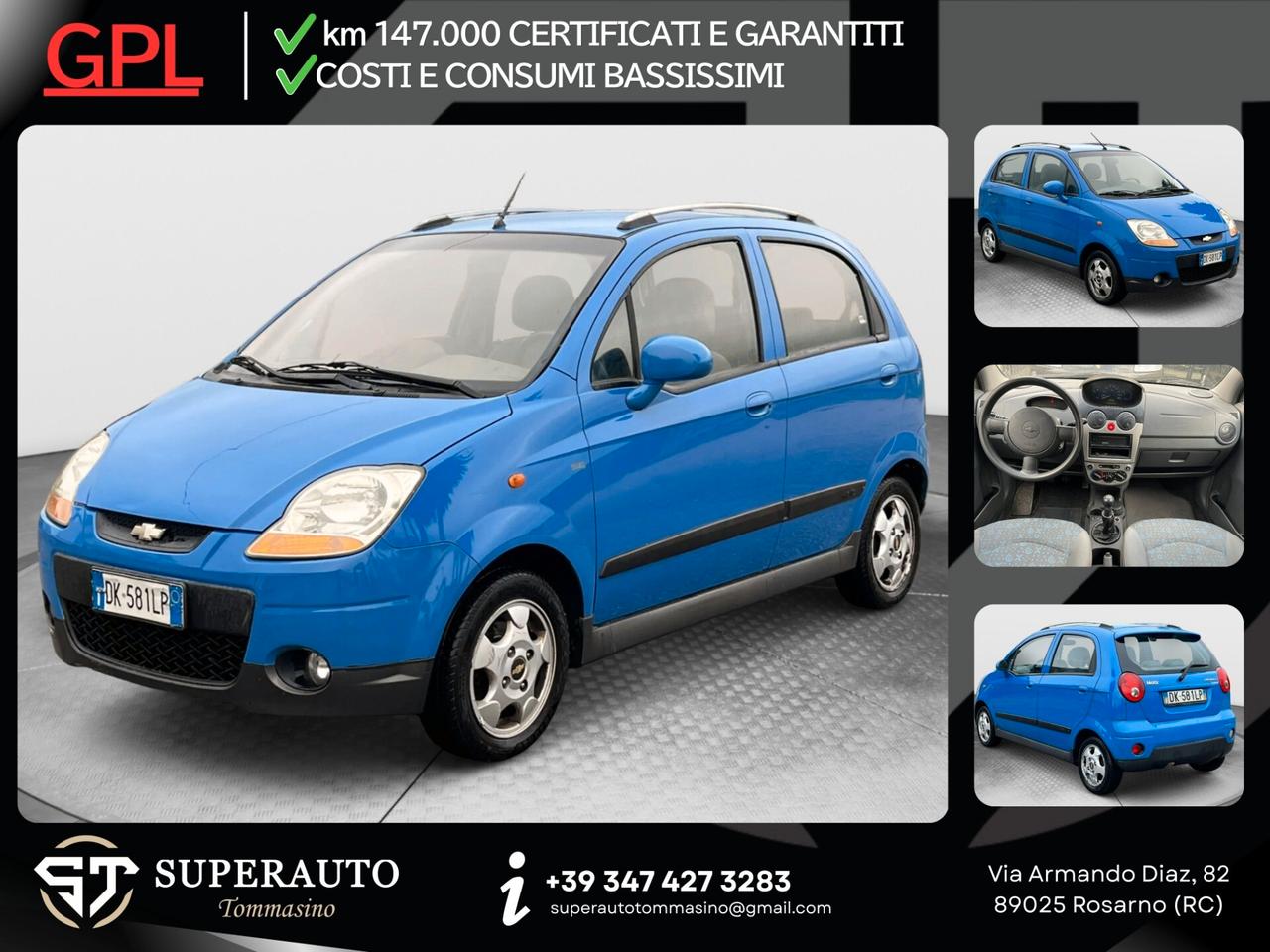 Chevrolet Matiz 800 SE Planet GPL Eco Logic