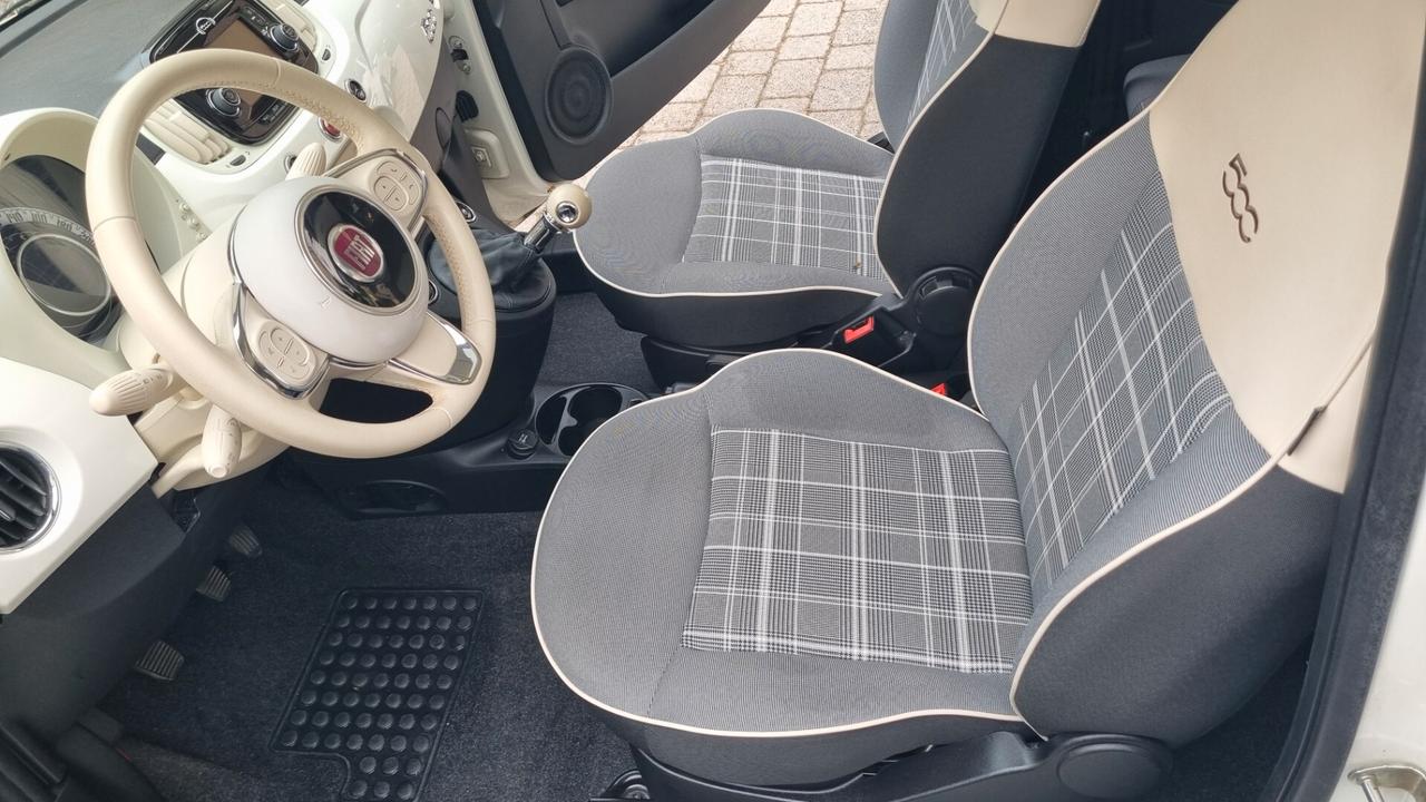 Fiat 500 Lounge 69cv anno2018 km59000
