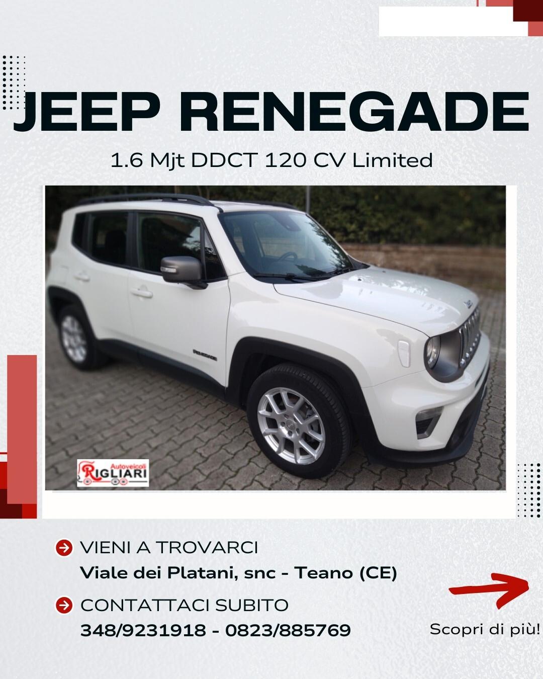 Jeep Renegade 1.6 Mjt DDCT 120 CV - Limited