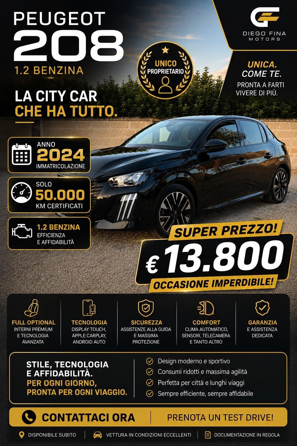 Peugeot 208 PureTech 100 Stop&Start 5 porte Allure nuovissimaaa