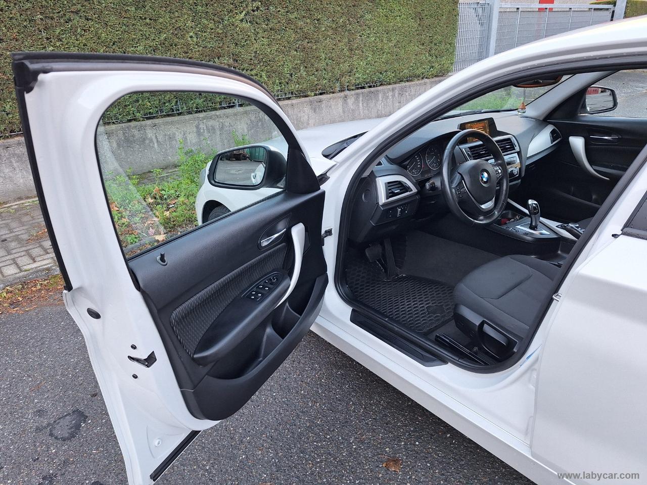 BMW 118d AUTOM. EURO 6 CRUISE SENSORI DI PARCHEGGIO