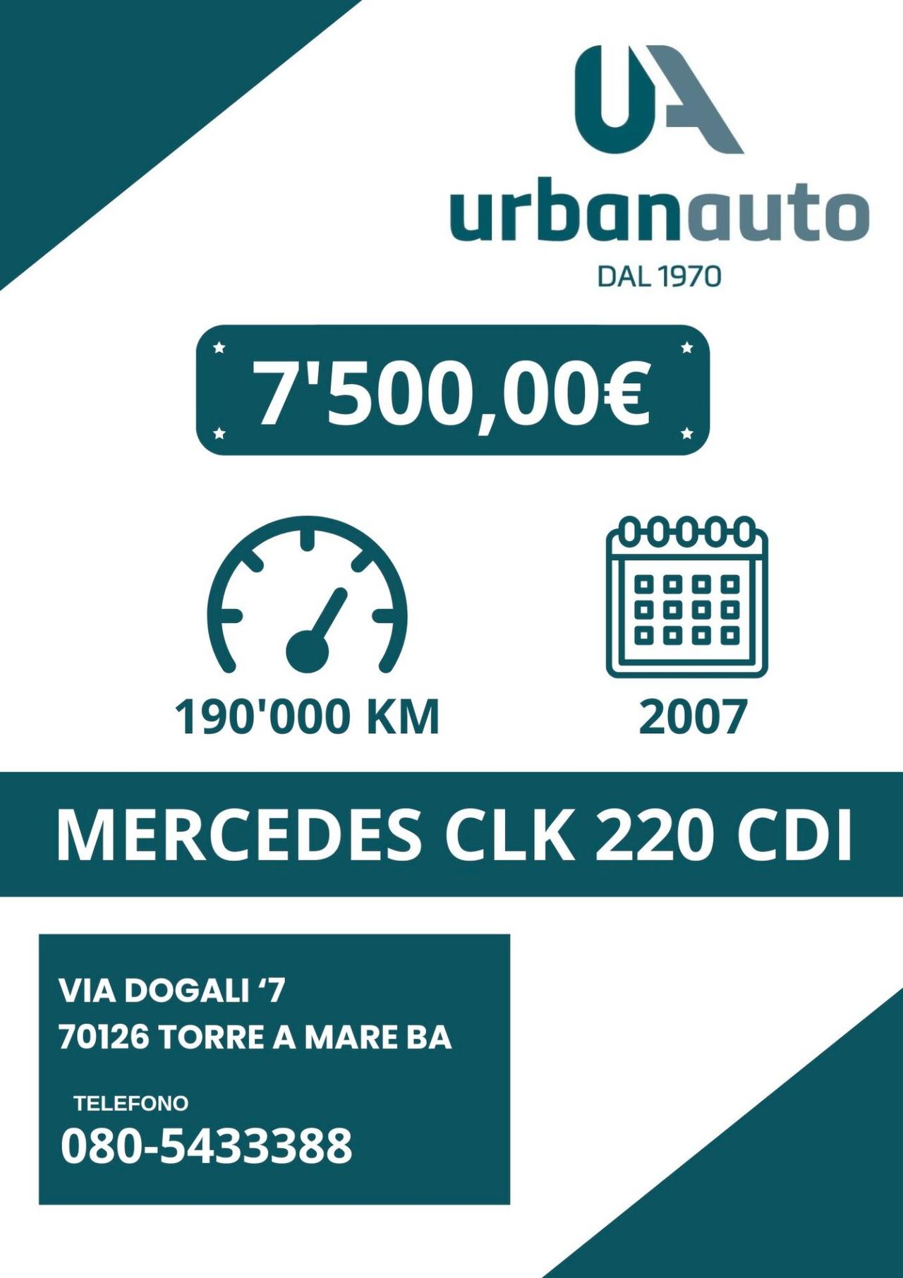 Mercedes-benz CLK 220 CDI cat Elegance