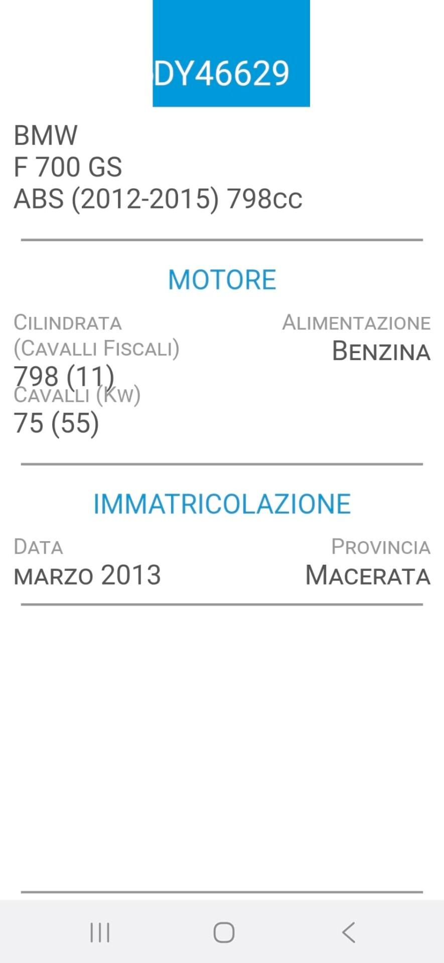 BMW 700F GS KM 24000-FOTO 2 REVISIONI-UNICO PROPRIETARIO