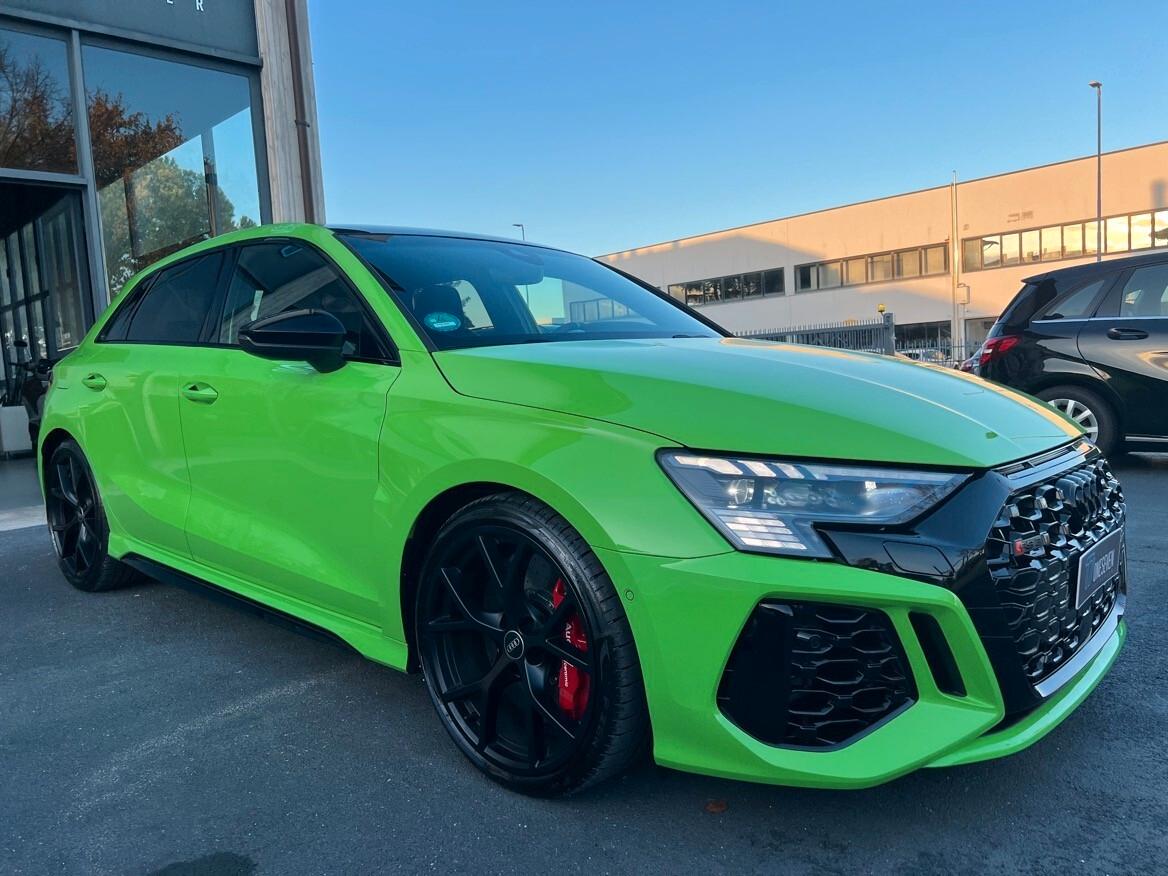 Audi A3 RS 3 SPB TFSI quattro S tronic Freni Carboceramica+Tetto FULL