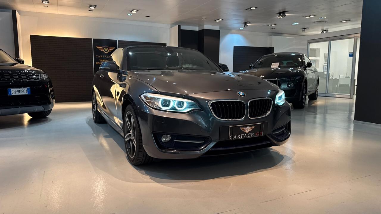 BMW 218i CABRIO SPORT 1.5 BENZINA 136CV - 2015