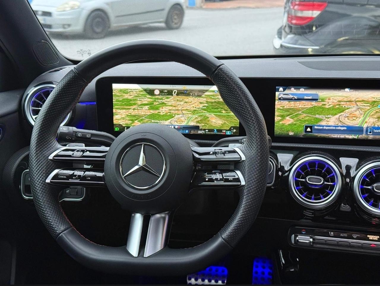 Mercedes-benz A 180 d Automatic AMG Led Tetto Apribile Pelle Navy Camera 360*Bi Xenon