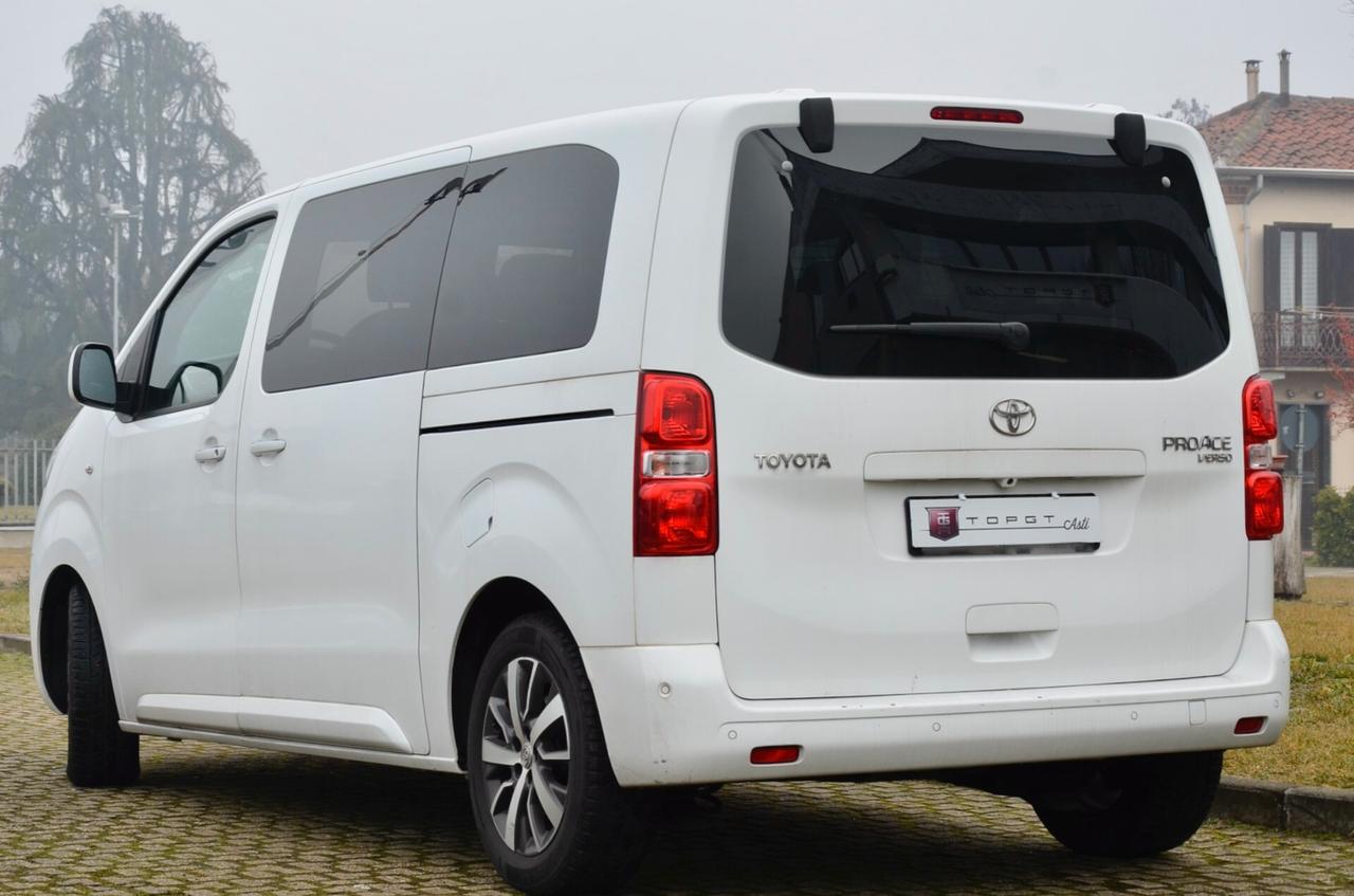TOYOTA PROACE VERSO 2.0 LUXURY 177cv AT8, 8 POSTI, UNICOPR, SERVICE TOYOTA, UFF ITALIANA, TETTO, PELLE, PORTE ELETTRICHE, PERMUTE