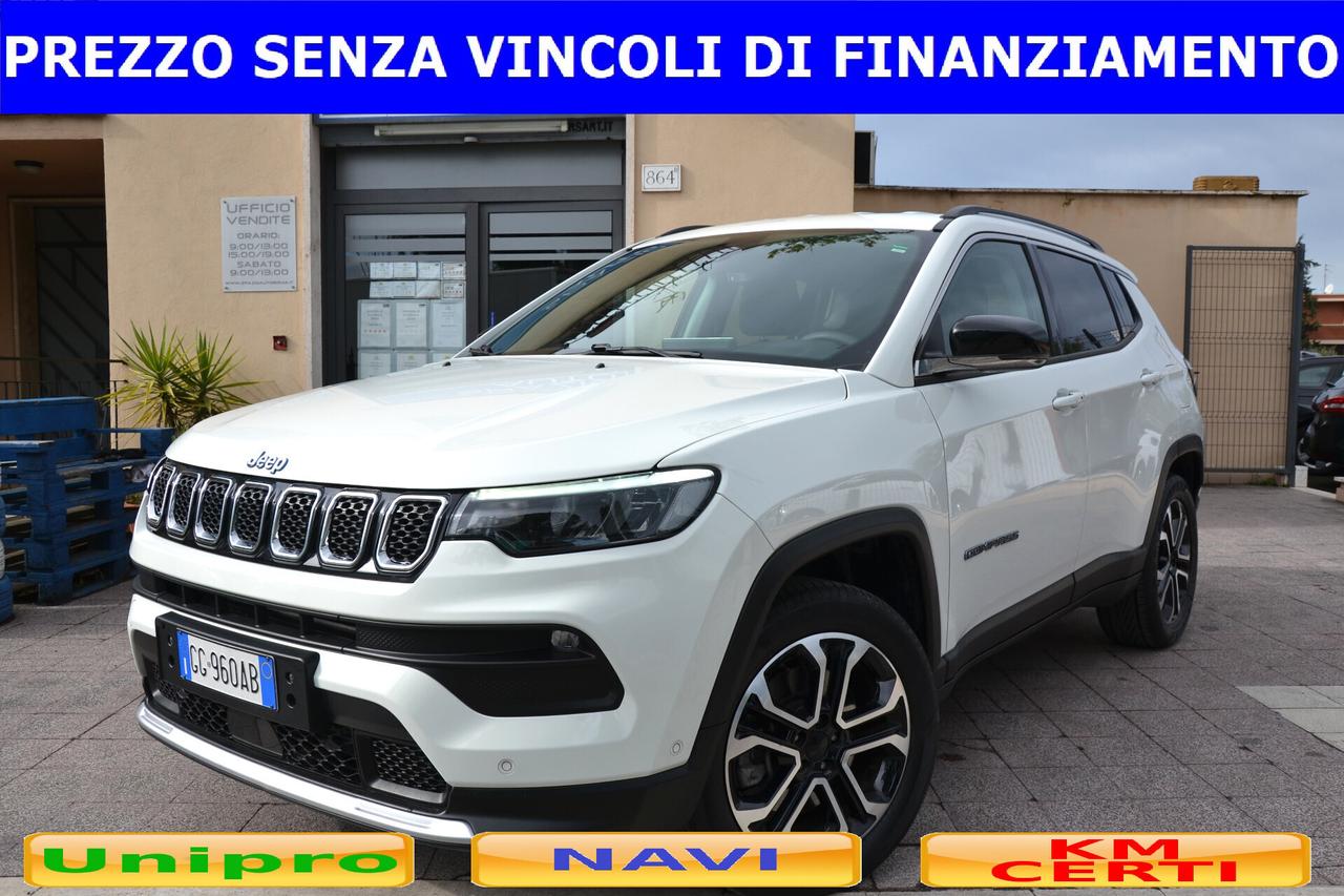 Jeep Compass 1.3 190CV PHEV AT6 4XE LIMITED **PREZZO VERO**