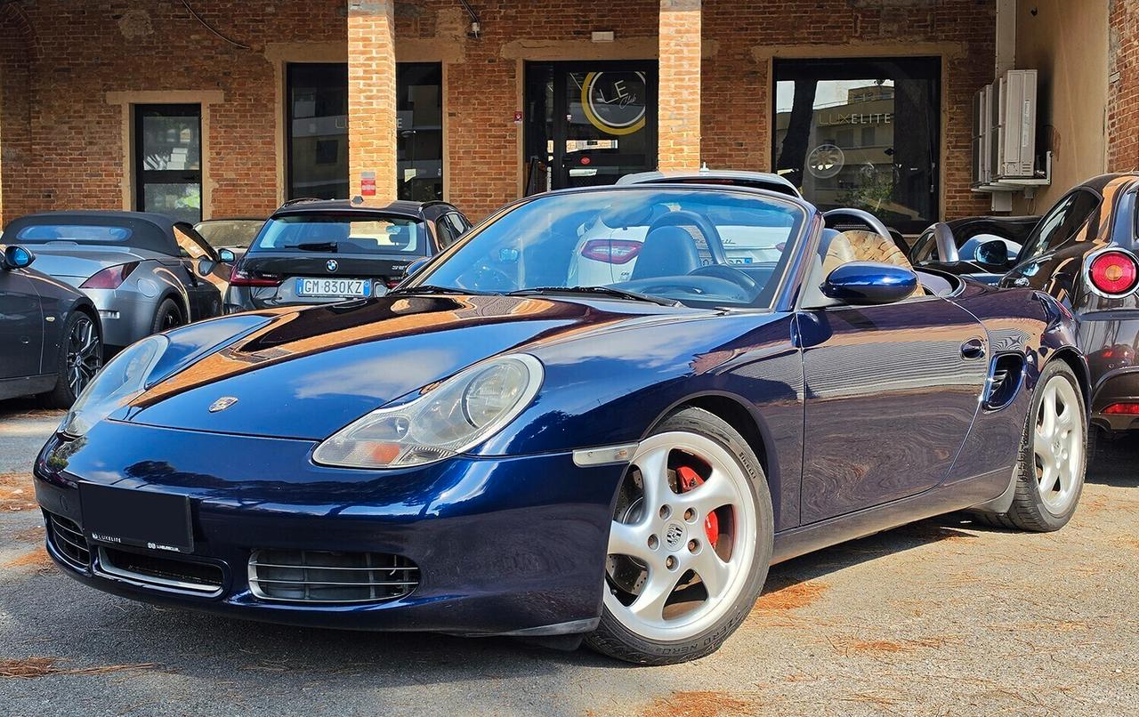 Boxster 3.2 S MANUALE _ BLU LAPIS _ 3.2S _ SERVICE BOOK _ PELLE ALCANTARA _ GARANZIA 12 MESI