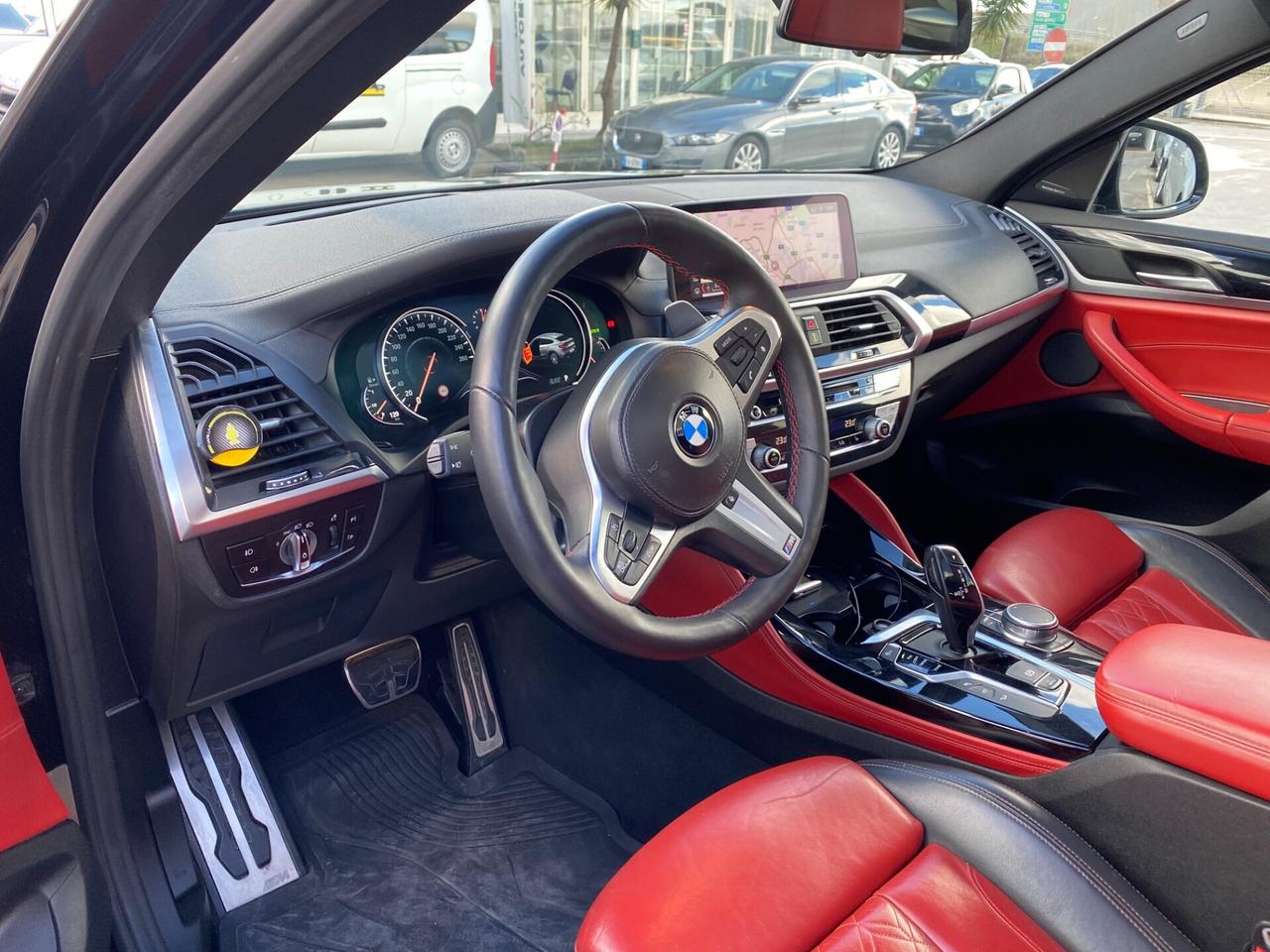Bmw X4 M40 x drive TETTO INTERNI ROSSI