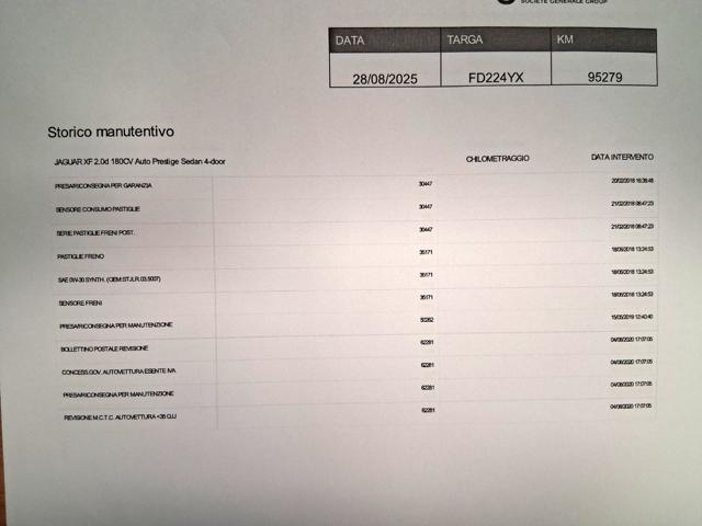 JAGUAR XF 2.0 D 180 CV aut. Prestige GUARDA IL VIDEO !!