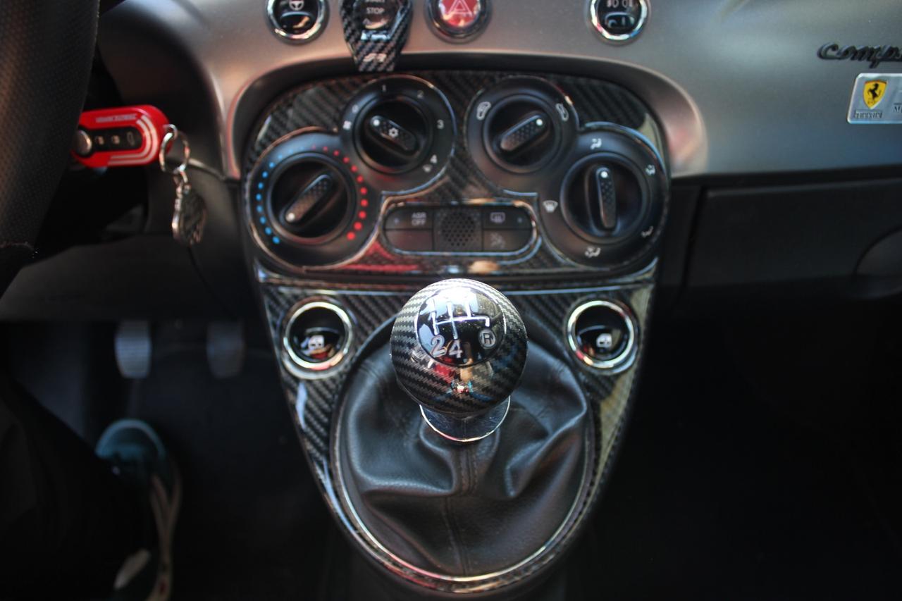 FIAT 500 1.2 69 CV ''LOOK ABARTH 695 TRIBUTO FERRARI INTERNI MISTO PELLE TRAFORATA