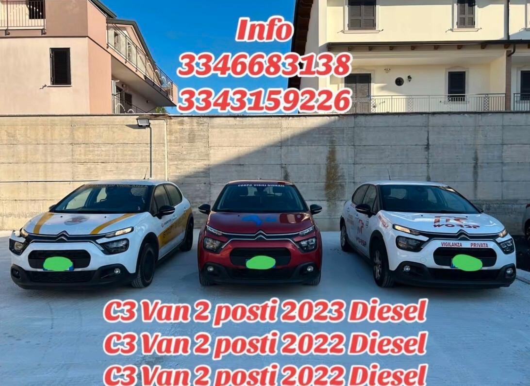 Citroen C3 BlueHDi 100 S&S Van Feel 2022 2023 più unità disponibili in sede