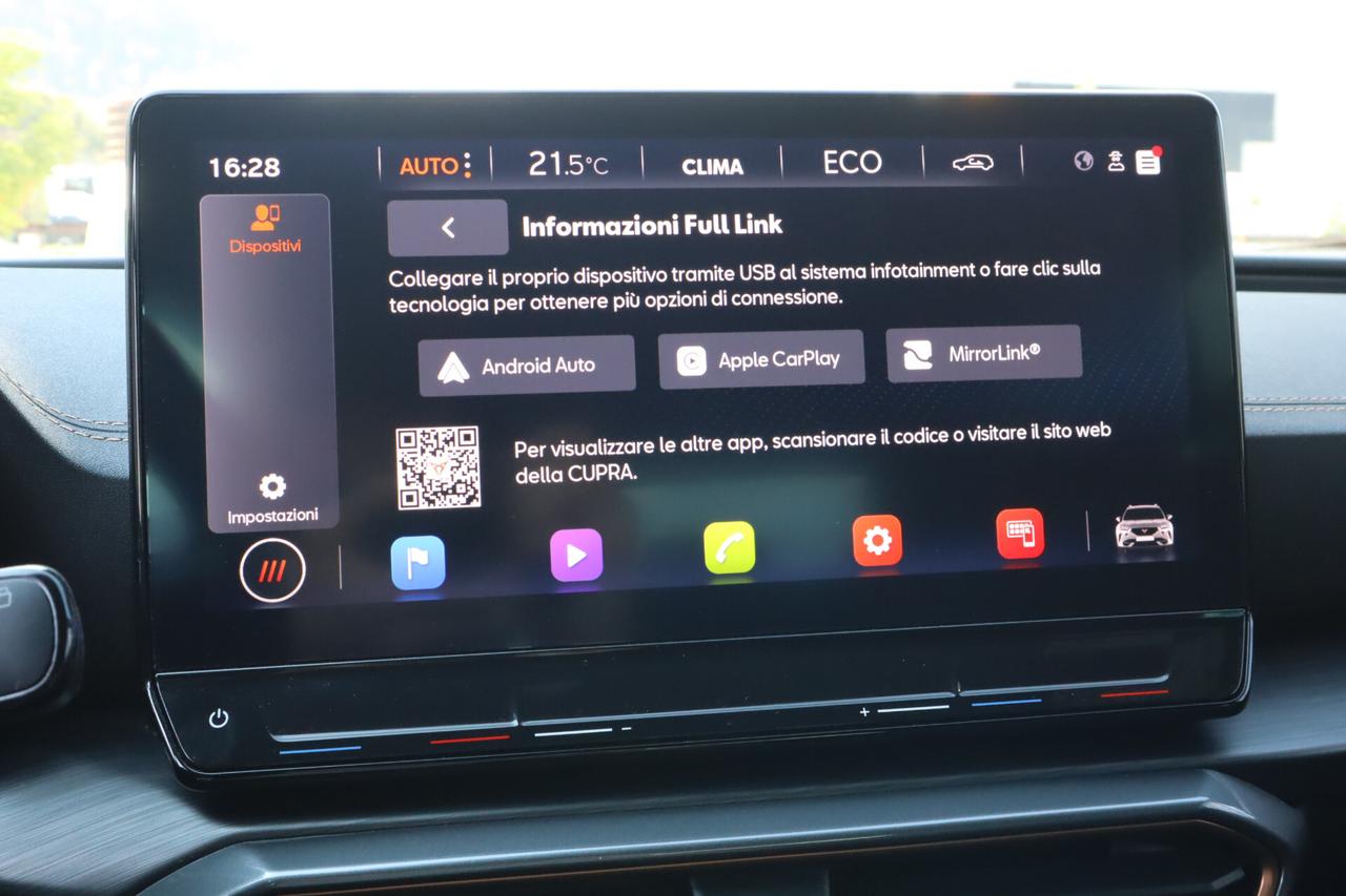 Cupra Formentor PLUG-IN HYBRID 204CV KEYLESS ACC 19" SOLO 15.400KM!