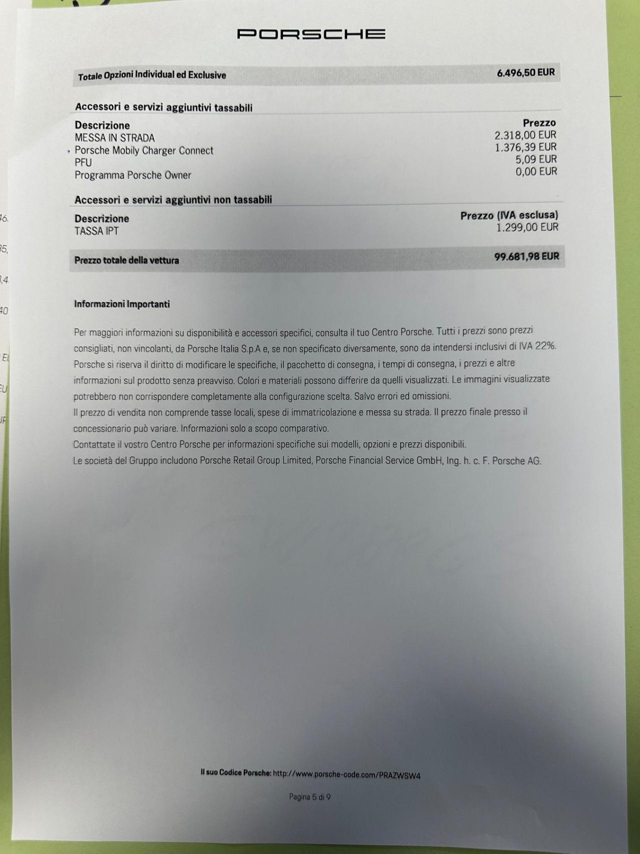 Porsche Macan 4 possibilità noleggio no scoring