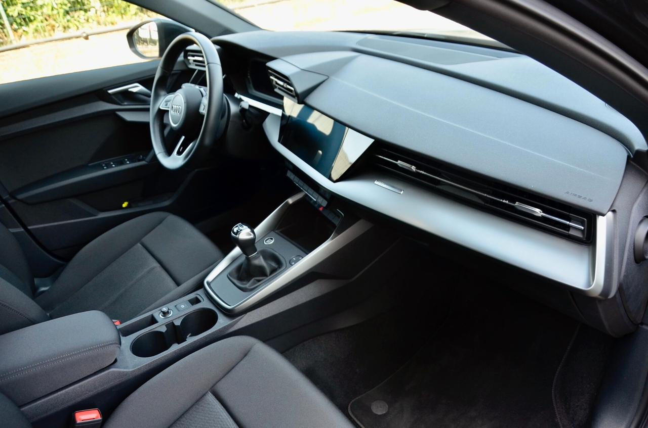 AUDI A3 SPORTBACK 35 1.5 TFSI BUSINESS 150cv MANUALE, PARI AL NUOVO, UNICOPROPRIETARIO, IVA ESPOSTA, SERVICE AUDI, UFF ITALIANA, BOLLO 6/27, PERMUTE
