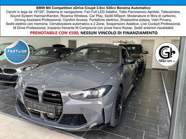 BMW Serie 4 Coupé M4 Comp Tetto C.19" 20" Harman Kardon Carbonio Led