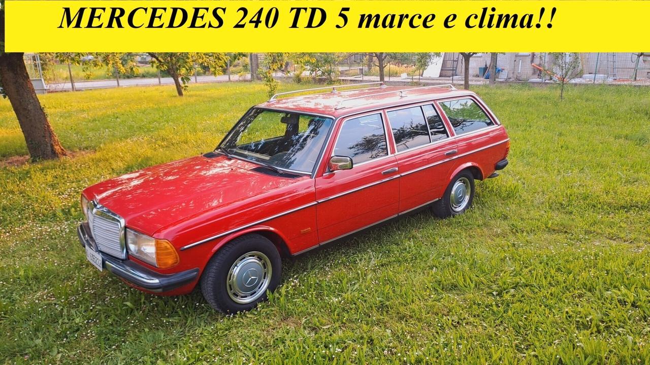 Mercedes-benz 240 TD 5 marce e clima da lieve restauro