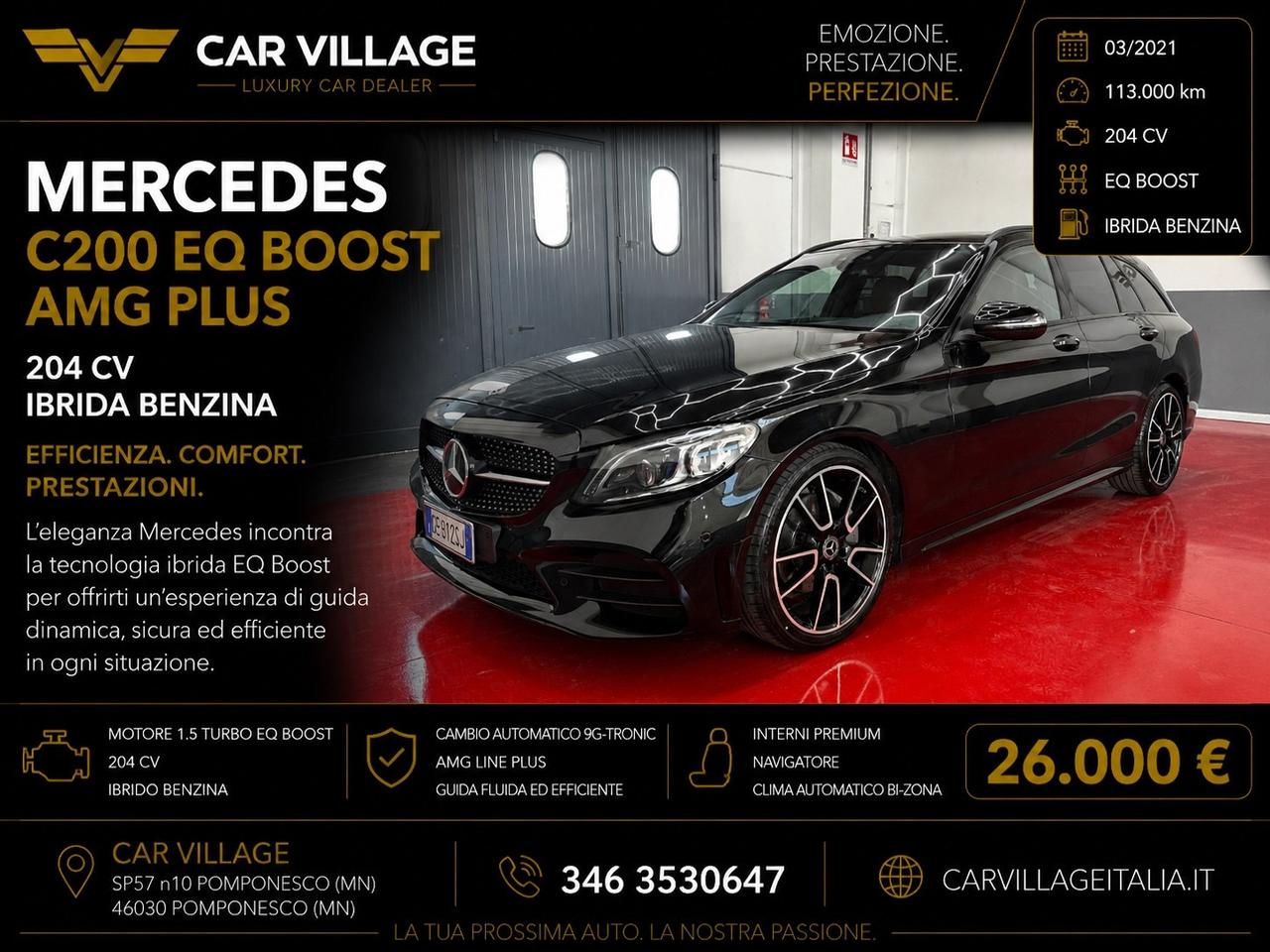 Mercedes-benz C 200 sw Auto EQ-Boost Coupé Premium Plus