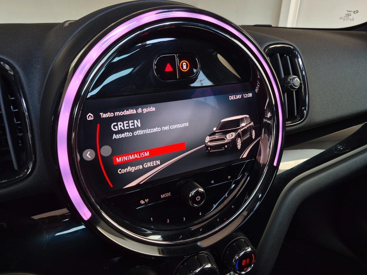 MINI Cooper Countryman PELLE TETTO LED NAVI APPLE CARPLAY RETROCAM.