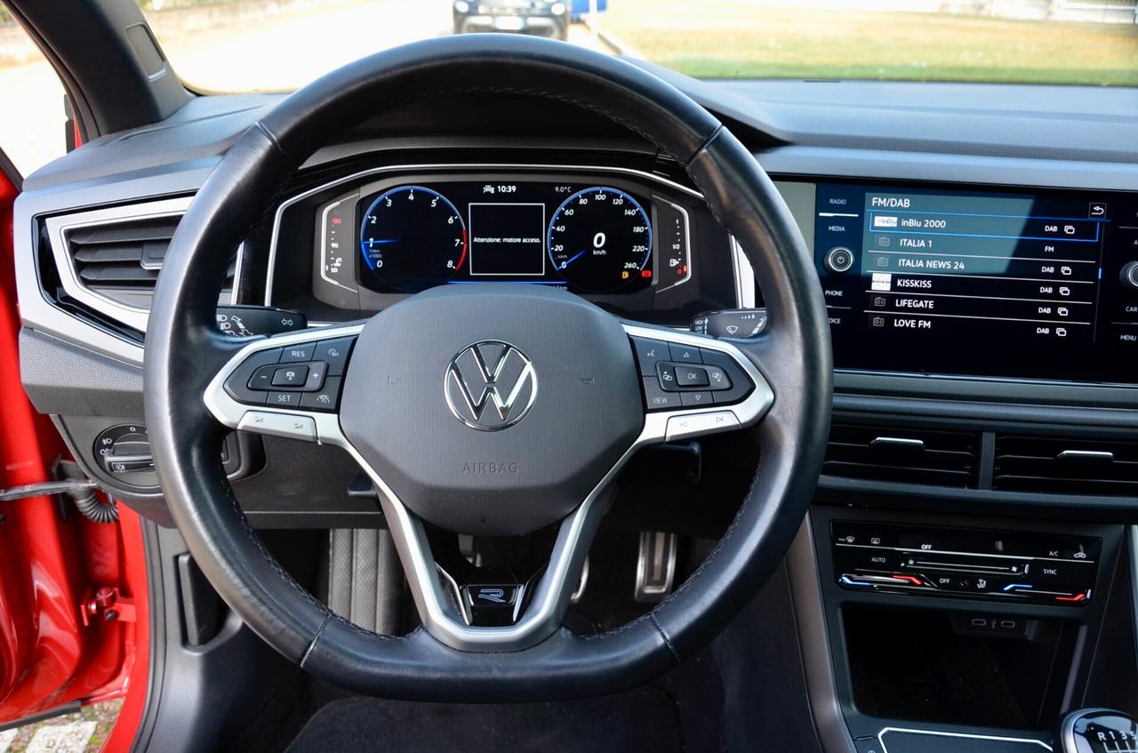 VOLKSWAGEN TAIGO 1.0 TSI R-LINE 110cv, UNICOPROPRIETARIO, SERVICE UFF VW, TETTO, APPLE ANDROID, 18", EURO 6D, PERMUTE