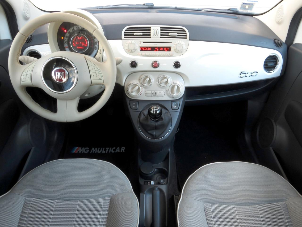 Fiat 500 1.2 Lounge 69cv E6. bluetooth/fendinebbia/tetto panorama