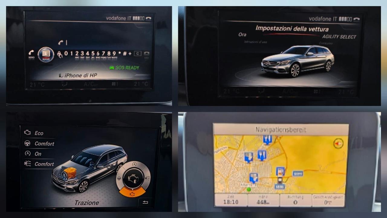 Mercedes-benz C 220 d S.W. Auto Premium#AUTO#LED#XENO#PELLE#GANCIO TRAINO