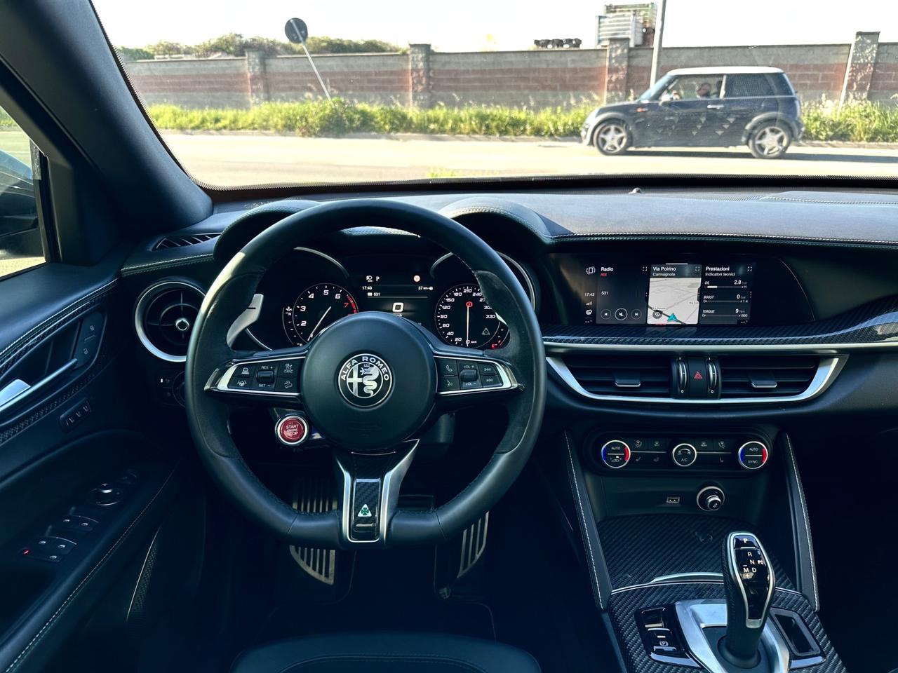 Alfa Romeo Stelvio 2.9 Bi-Turbo V6 510 CV AT8 QUADRIFOGLIO VERDE TETTO + AKRAPOVIC