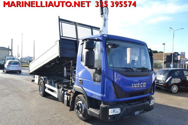 IVECO EUROCARGO 75E16 CON GRU E RIBALTABILE TRILATERALE