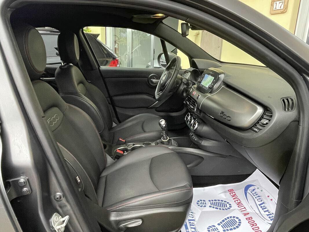 Fiat 500X 1.6 MultiJet 130 CV Sport Fari Full LED, Retrocamera, Navigatore, Cerchi 18, Grigio opaco