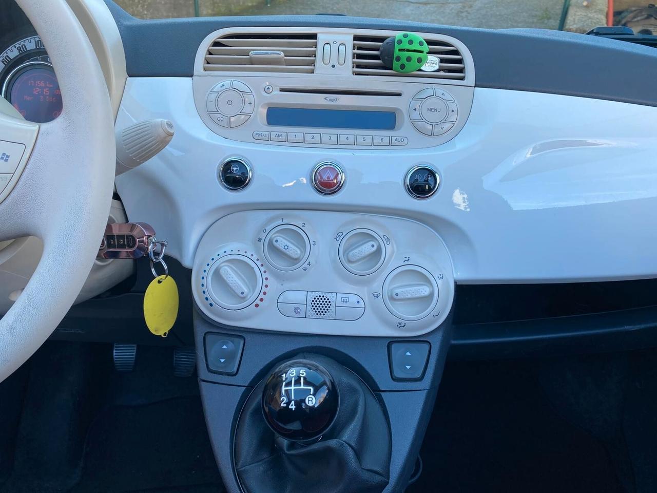 Fiat 500 1.2 Lounge 69cv cabrio full nuova 2010