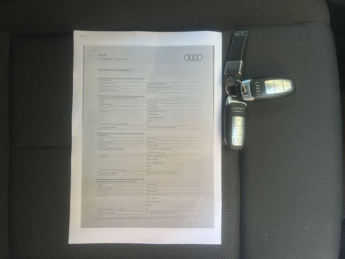 AUDI - A3 - SPB 35 2.0 TDI 150CV S tronic S line edition