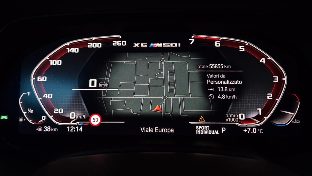 BMW X6 M M50i V8 Bi-Turbo 530cv Ufficial IvaEspostaCompresa