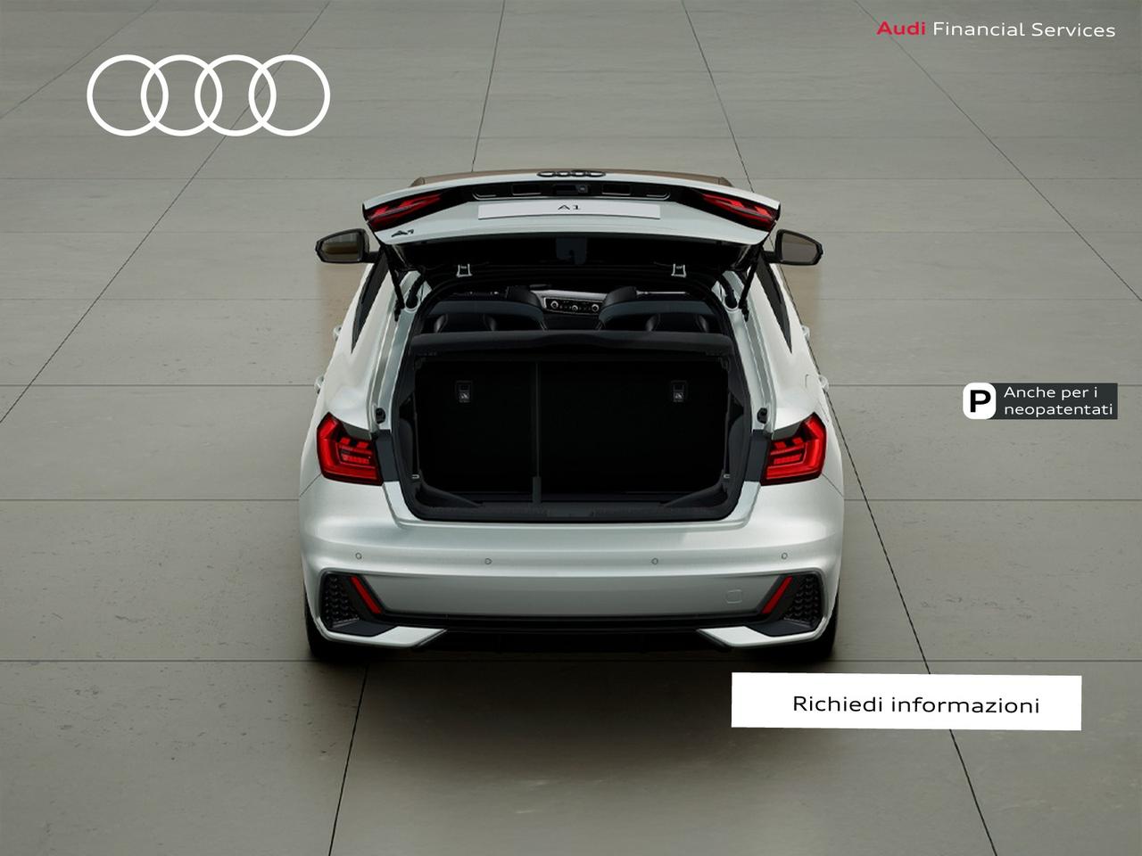Audi A1 sportback 30 1.0 tfsi identity black 116cv s-tronic