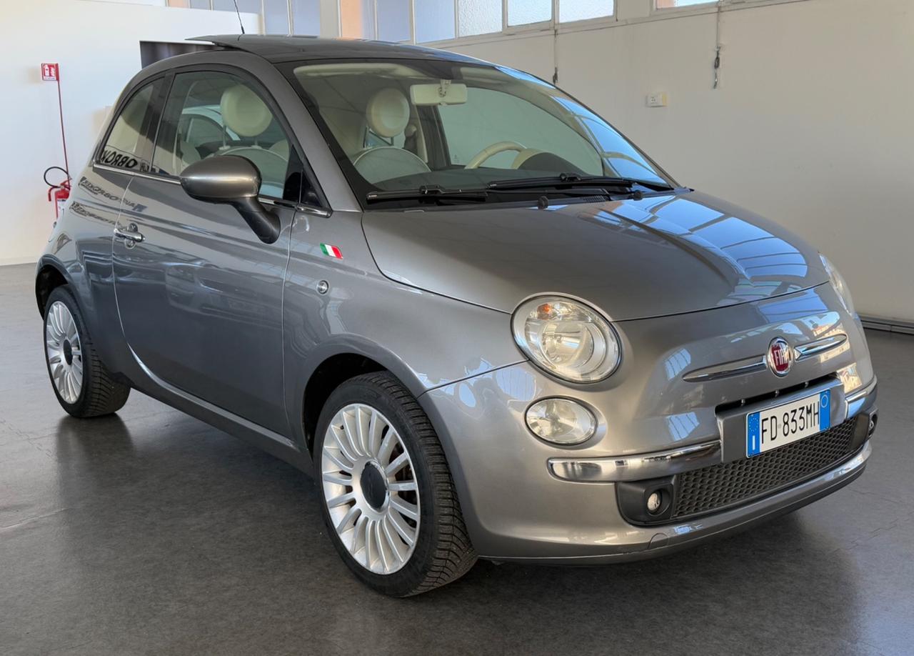 Fiat 500 1.2 Lounge TETTO PANORAMICO / APRIBILE ok neopatentati