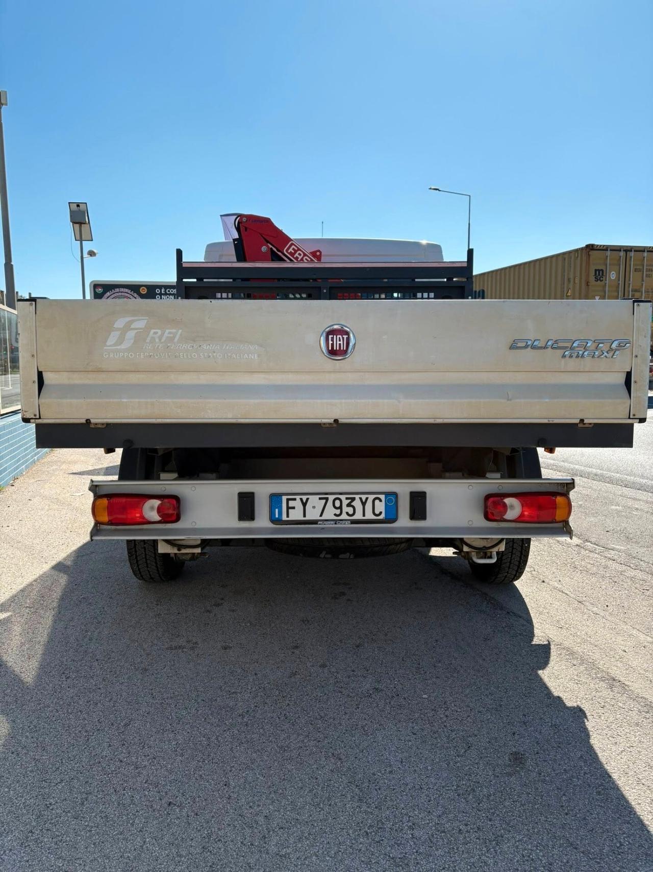 Fiat Ducato Maxi doppia cabina 7 posti gru fassi