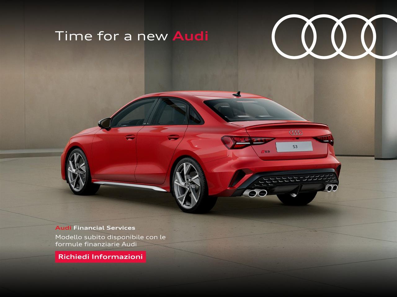 Audi S3 sedan 2.0 tfsi quattro s-tronic