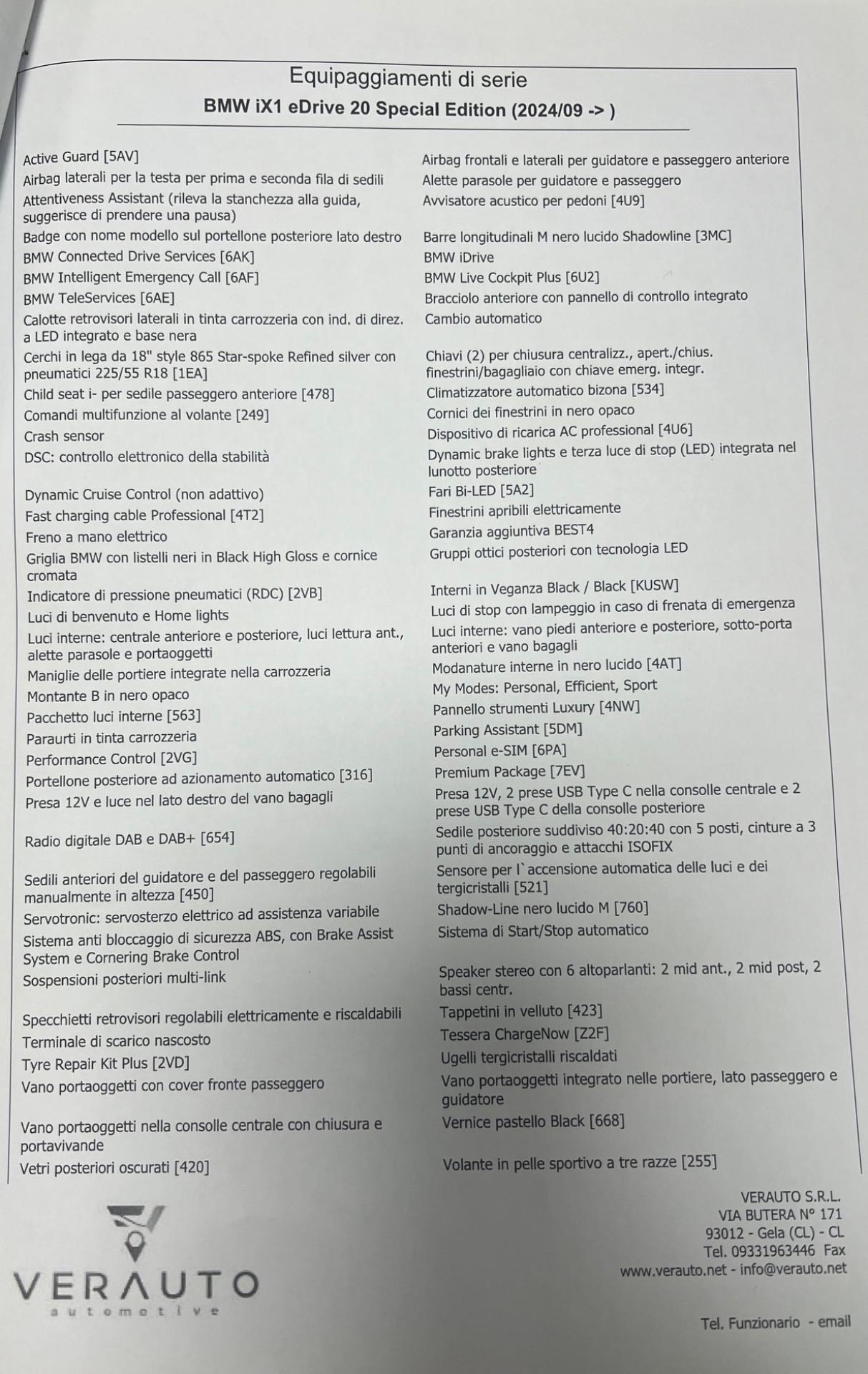 BMW iX1 edrive 20 Special Ed. Super Eco incentivo Verauto