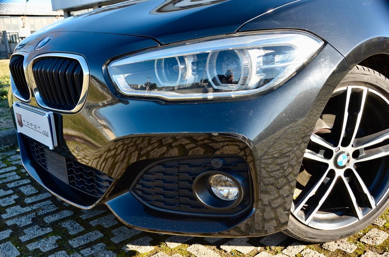 BMW 118i MSPORT 5p 136cv AUTO, TETTO, UFF ITALIANA, EURO 6D, NAVI, FULL LED, 18", PERMUTE
