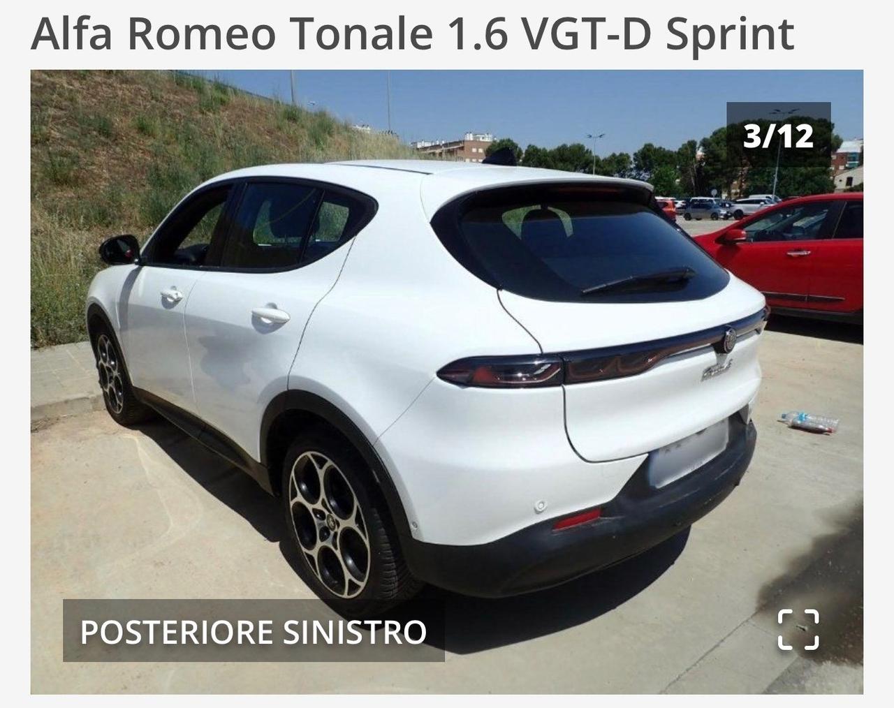 Alfa Romeo Tonale 1.6 diesel 130 CV TCT6 Sprint