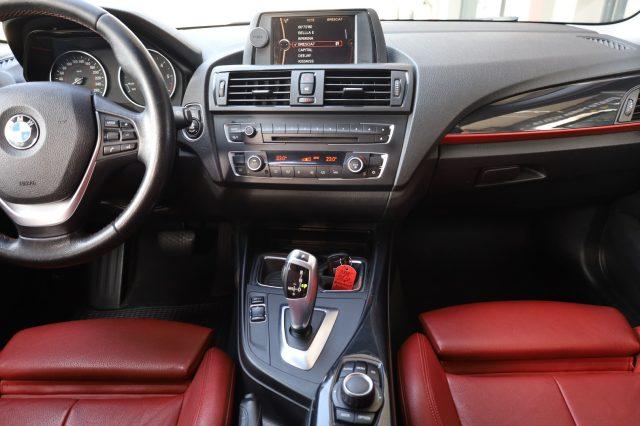 BMW 118 d 5p. Sport Automatica F20 Pelle ROSSA Cartier 18"
