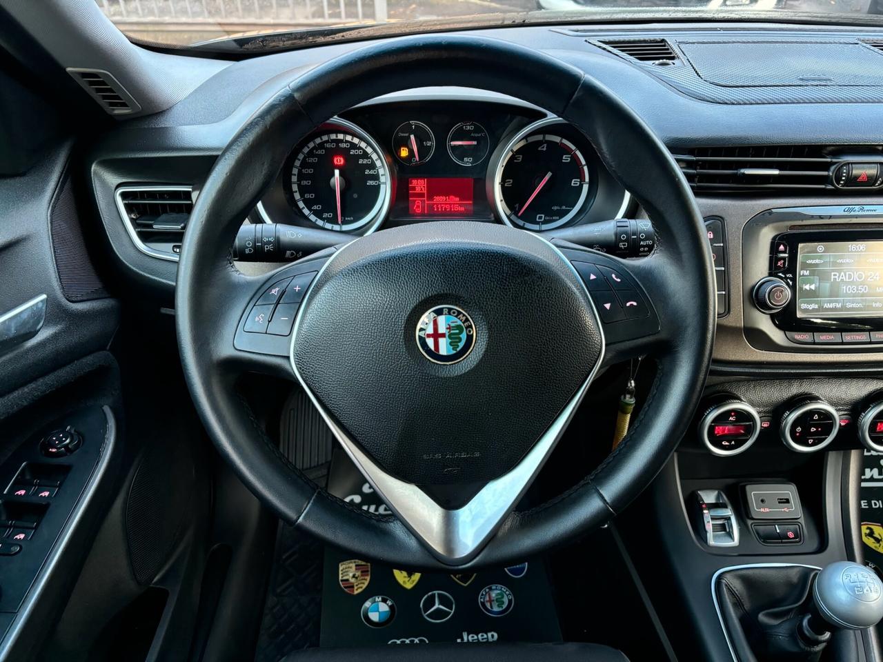 Alfa Romeo Giulietta 1.6 JTDm-2 105 CV Exclusive KM 117.000 CERTIFICATI