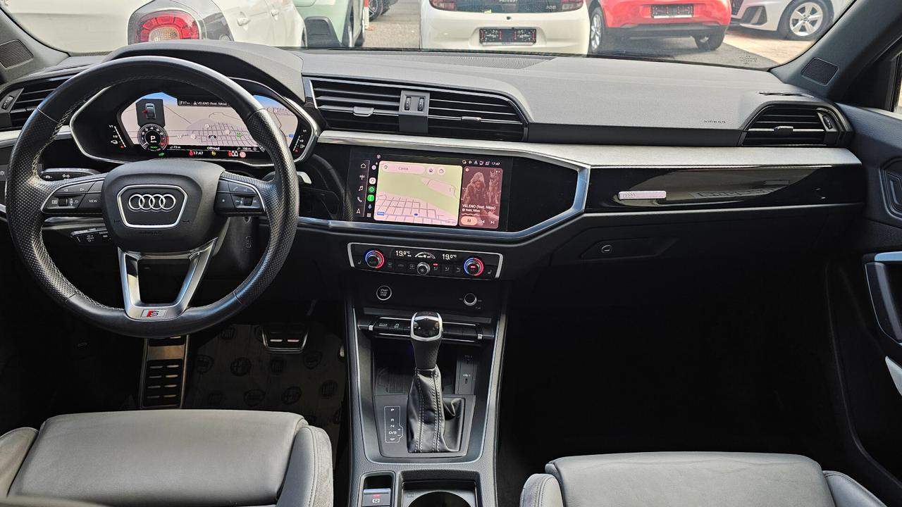 Audi Q3 SPB 45 TFSIe 245CV S tronic line IDENTITY BLACK UNIPRO' IVA ESPOSTA TAGL UFF
