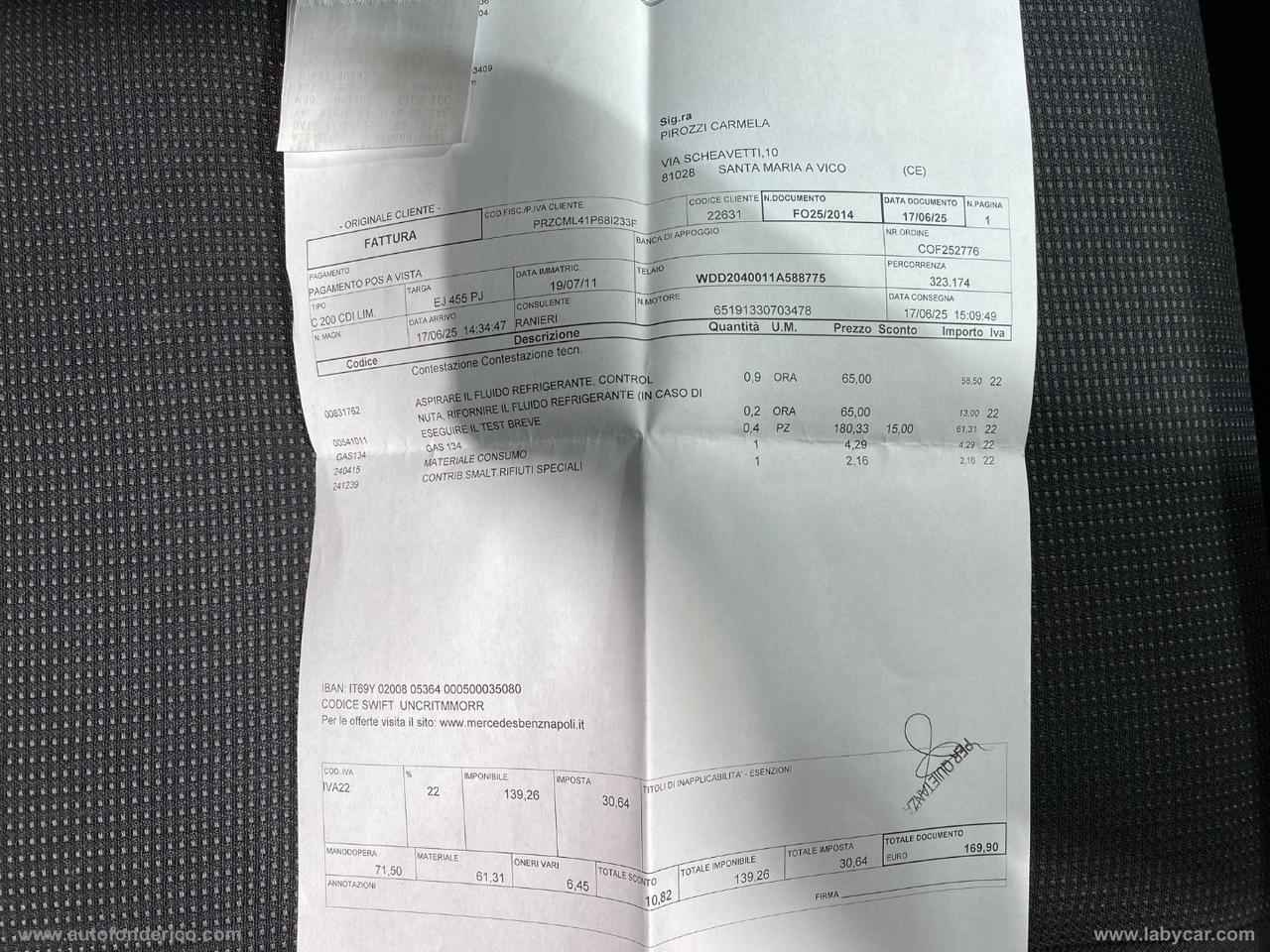 MERCEDES-BENZ C 200 CDI BlueEFFICIENCY Elegance